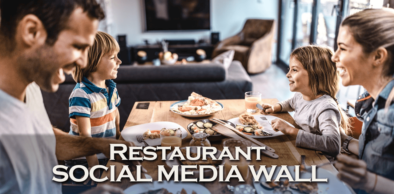 Restaurant Social Media Wall